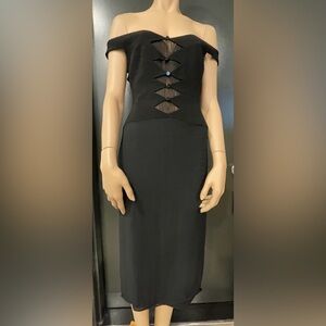 F/W 1997 Herve Leger wool and silk runway dress, XS